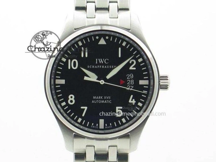 MIROTIME 1221 Mark XVI 1:1 Best Edition MK Maker SS Black Dial A2892 On Black Leather Strap Chic 7371